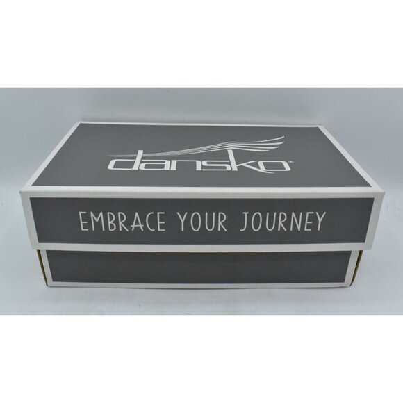 Dansko Womens Size EU 39 US 8.5-9 Lace Glazed Kid Leather Black Slip On Loafers - Picture 8 of 11